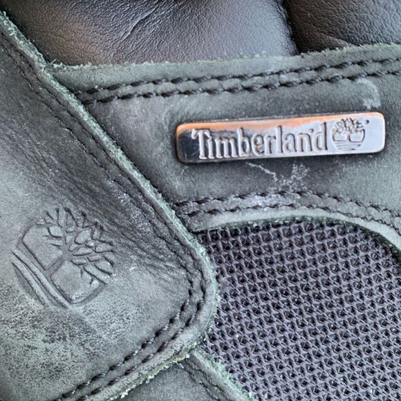 Timberland Hikers Distressed Grey Suede Upper Casual Shoes No Tie Size 2 - Picture 12 of 13